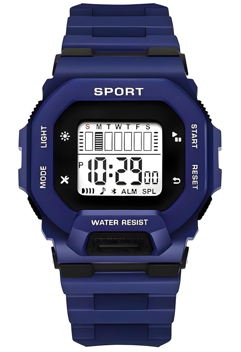 RACNOS Digital Silicone Strap Sports Watch for Boys | Sports Watch for Kids Boys | sportz Watch (Blue) - Image 4