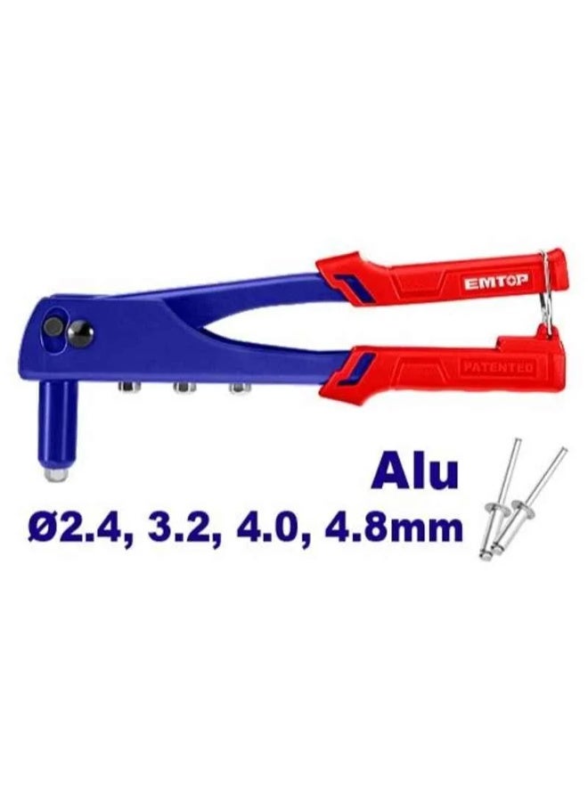 EMTOP 10.5" Hand Riveter | Lightweight, Powerful, Versatile, Ideal for Home and Industrial Riveting - 4 Different Sizes to Cover All Needs - Image 3