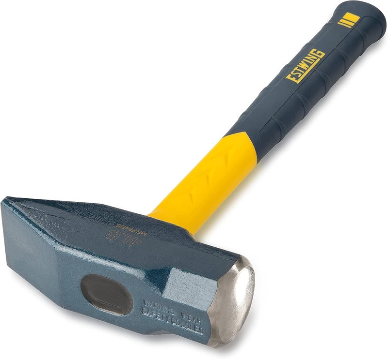 Estwing Sure Strike Blacksmith's Hammer - 64 oz Metalworking Tool with Fiberglass Handle & No-Slip Cushion Grip - MRF64BS - Image 2