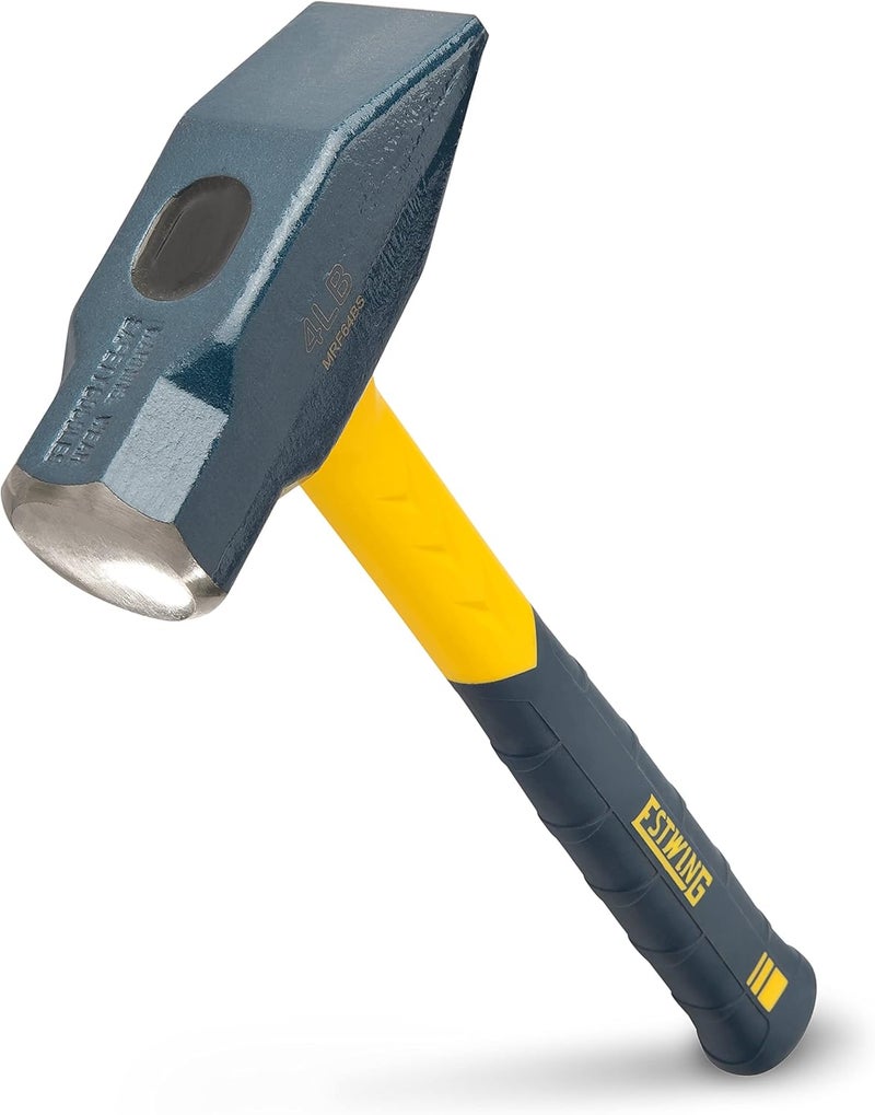 Estwing Sure Strike Blacksmith's Hammer - 64 oz Metalworking Tool with Fiberglass Handle & No-Slip Cushion Grip - MRF64BS - Image 1