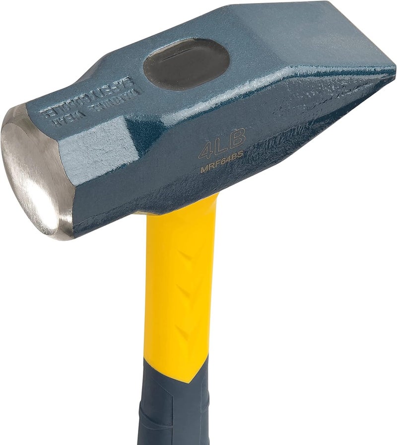 Estwing Sure Strike Blacksmith's Hammer - 64 oz Metalworking Tool with Fiberglass Handle & No-Slip Cushion Grip - MRF64BS - Image 3