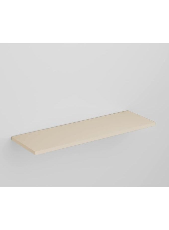 Home Gallery Single Floating Shelf – Wall Mounted Wooden Storage & Display Rack, 60x20 cm, Modern Beige Shelf for Living Room, Bedroom, Kitchen, Office, or Hallway Décor - Image 1