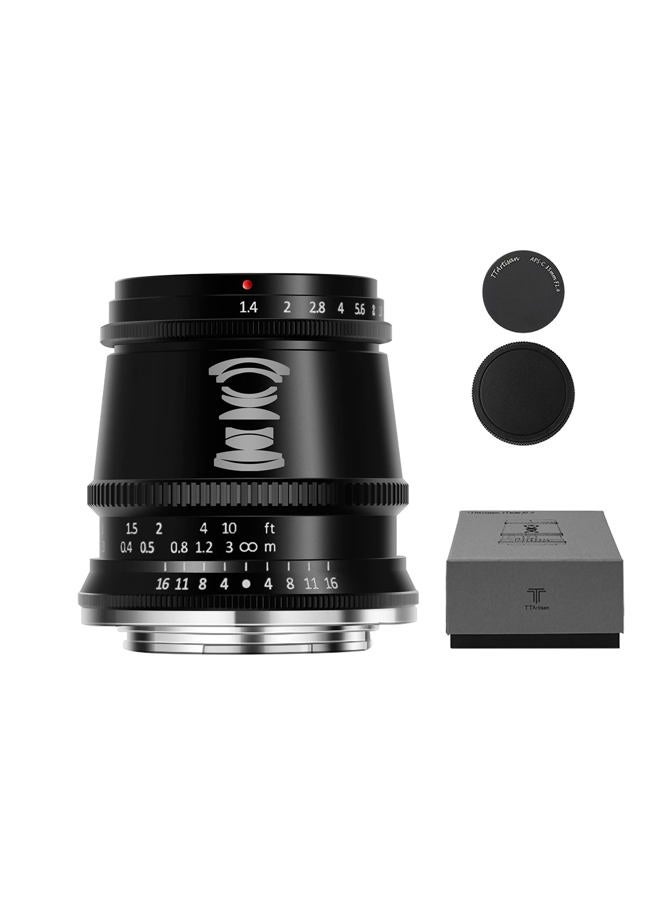 TTArtisan 17mm F1.4 APS-C Cameras Lens Manual Focus MF Compatible with Fuji X Mount Camera X-A1, X-A10, X-A2, X-A3, X-A5, X-A7, X-M1, X-M2, X-H1, X-T1 - Image 1
