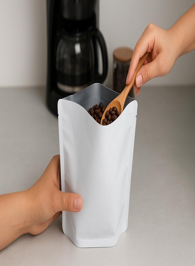 Lapeta Resealable Three Side Seal Pouch (6 x 10 inch) | Food Grade Aluminum Foil Storage Bag | Airtight & Reusable Packaging Pouch for Snacks, Dry Fruits, Spices, Coffee, Tea (200) - Image 3