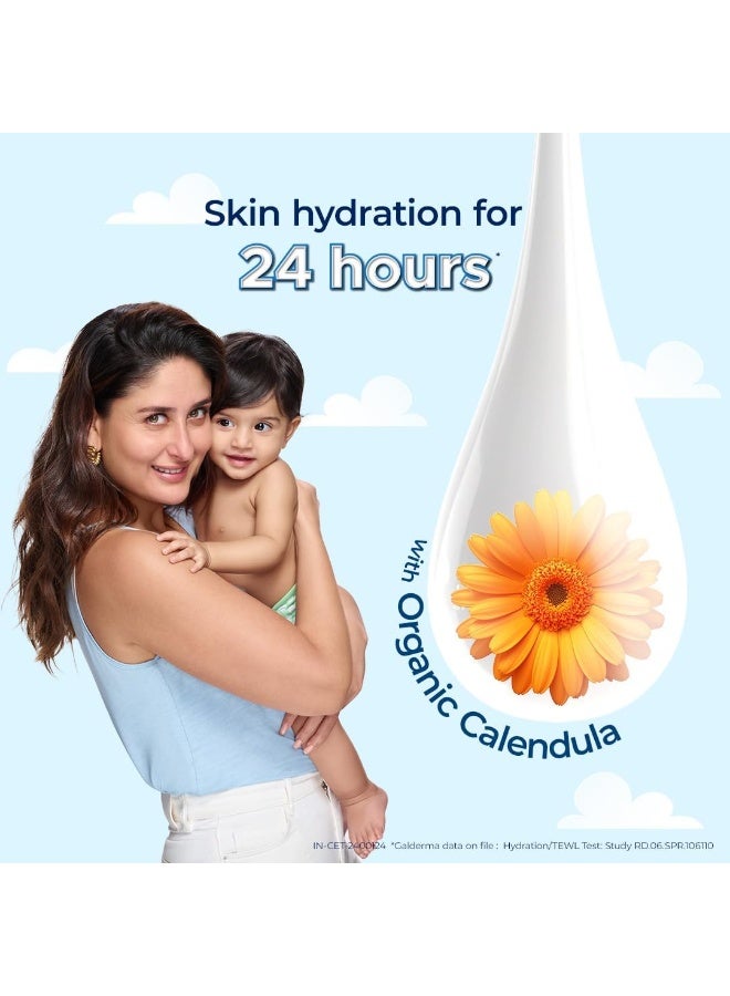 Cetaphil لوشن سيتافيل للأطفال اليومي، مرطب لطيف للوجه والجسم للبشرة الحساسة مع كاليندولا العضوي، بدون رائحة، 400 مل - Image 3