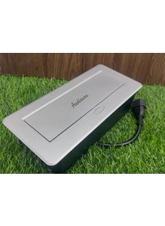 AUDIOVAN Audiovan Hydraulic Cable Cubby Pop Up Conference Box Cable Manager Socket Electrical Box with 4 Power Socket 10 Amp UL Certified Silver  - Image 3