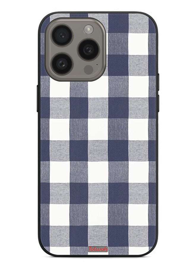 Tolwak Apple iPhone 15 Pro Max Protective Case Cover Cloth Pattern - Image 2