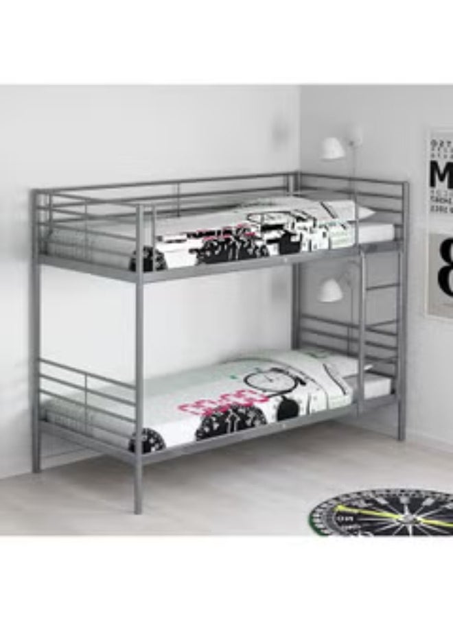 SULSHA - Heavy Duty Bunk Bed 90x190 Cm Grey Color - Image 1