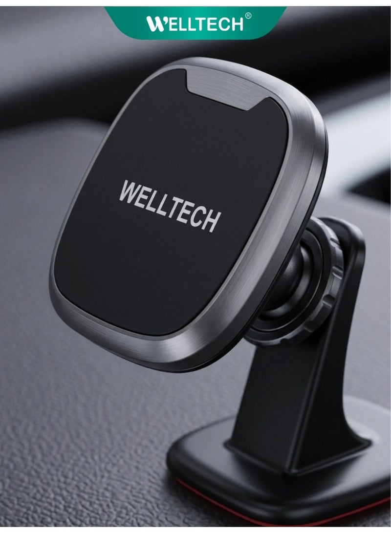 WELLTECH Car Phone Holder Air Vent Mount Bracket 360 Rotation Adjustable Mobile Holder Universal Car Mount for Smartphone WELLTECH HOL921 - Image 1