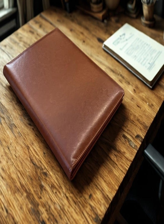 Poshieca Leather Portfolio Binder for Business use, Document Organizer with Smart Storage, Calculator, Writing pad, - padfolio All in one, Professional Binder Portfolio for Women and Men - Image 5