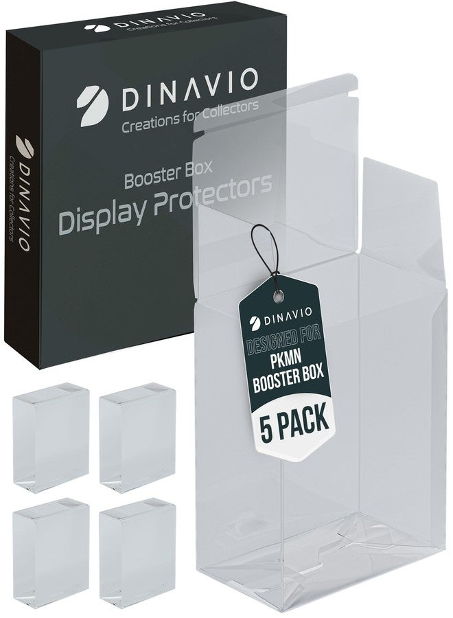 Dinavio Crafthouse PET Plastic Pokemon Booster Box Case - Pokemon Booster Box Display Case Protector - Pokemon Storage Box - 0.5mm Thick Protective Pokemon Card Display Case (Pack of 5) - Image 2