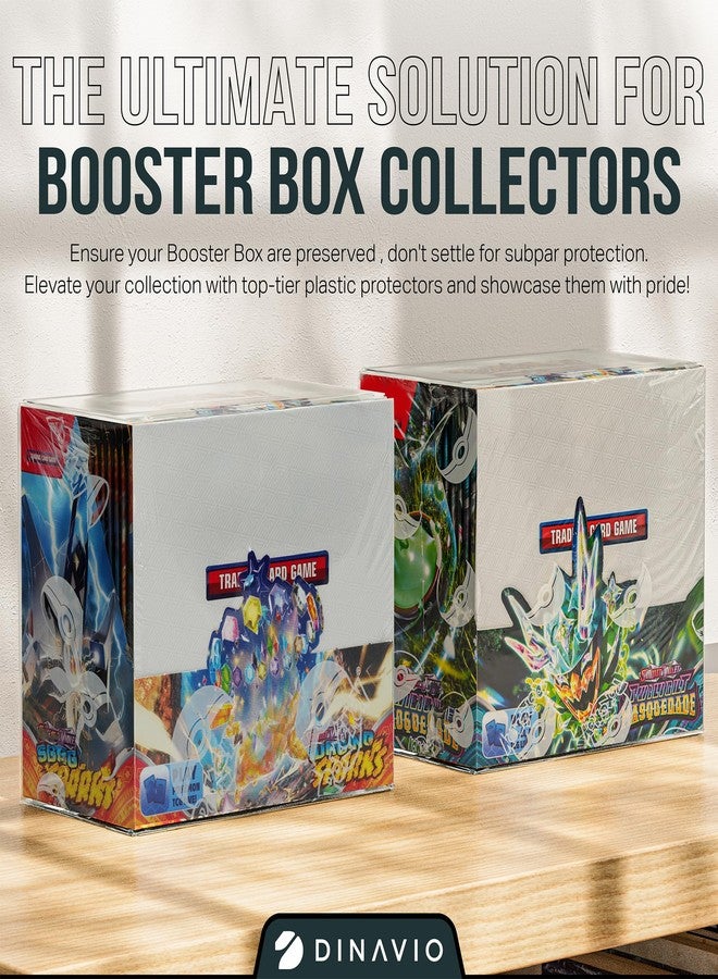 Dinavio Crafthouse PET Plastic Pokemon Booster Box Case - Pokemon Booster Box Display Case Protector - Pokemon Storage Box - 0.5mm Thick Protective Pokemon Card Display Case (Pack of 5) - Image 5
