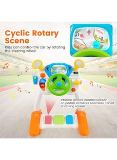 Riolio Kids' Steering Wheel Toy - Pretend Driving Car Toy with Lights and Sounds - Perfect for Boys and Girls  - Image 2