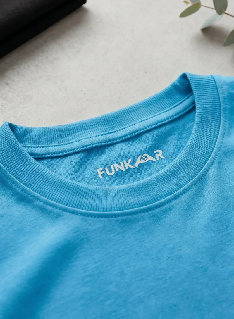 Funkaar Sky Blue Funkaar Girl Cute Smart And Dramatic T-Shirt for Women | Best Price UAE