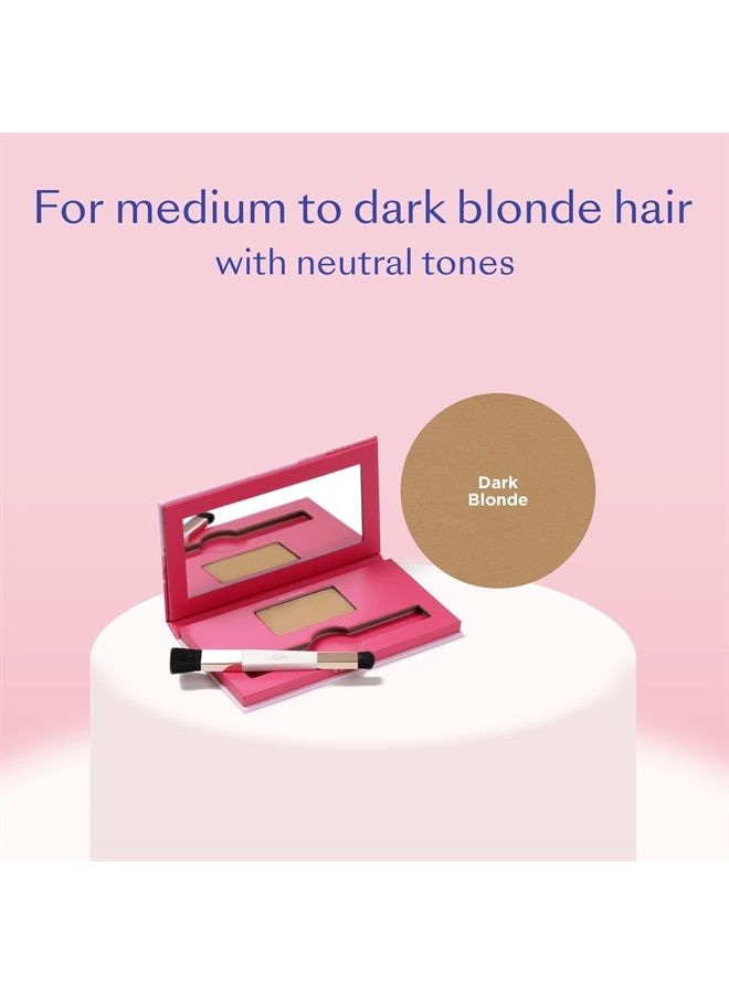esalon Hair Root Touch Up Powder, Conceal & Cover (Dark Blonde) - Hairline Powder for Women - Scalp Concealer & Filler for Thinning & Gray Hair Coverage - Creates Thicker & Fuller-Looking Hair - Image 2
