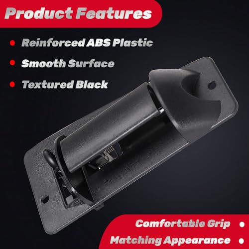 IFATRUNK Extended Cab Exterior Door Handle Rear Right Passenger Side for 1999 2000 2001 2002 2003 2004 2005 2006 2007 Chevy Silverado GMC Sierra 1500 2500 3500, Replace GM1521115, 15758171 - Image 4