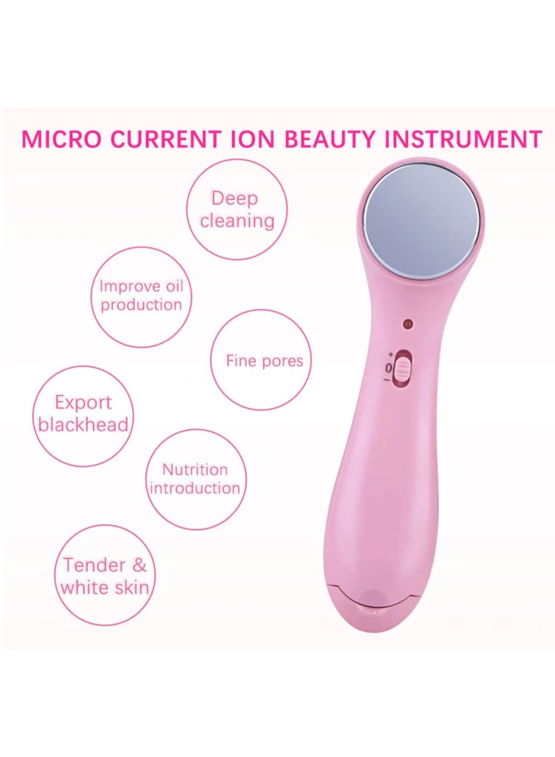 جهاز تدليك الوجه الأيوني المضاد للتجاعيد - جهاز تجميل لشد البشرة وتبييضها وتنظيفها بعمق للنساء - تقنية الأيونوفوريسيس الإلكترونية - Image 2