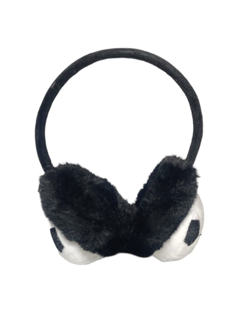 UMANI® Kids Winter Earmuffs Adjustable Soft Plush Faux Fur Ear Warmers for Girls & Boys 5-10 (FOOTBALL, 2PC ASSORTED COLOUR) - Image 5