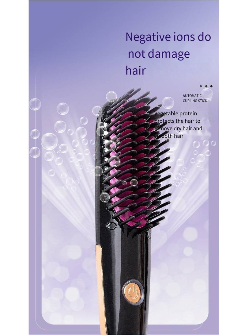 general Mini Ionic Straightening Comb – Travel-Friendly Straightener & Curler for Men/Women, Dual-Use Hair Styling Tool - Image 3