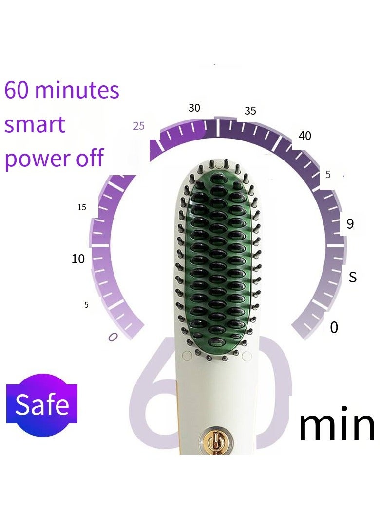 general Mini Ionic Straightening Comb – Travel-Friendly Straightener & Curler for Men/Women, Dual-Use Hair Styling Tool - Image 4