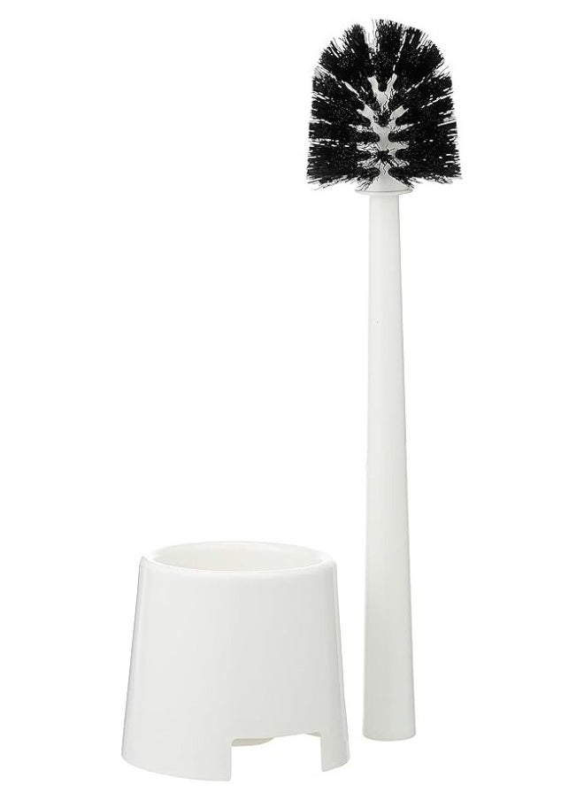 Ikea Toilet Brush with Holder Sleek White Design  - Image 1