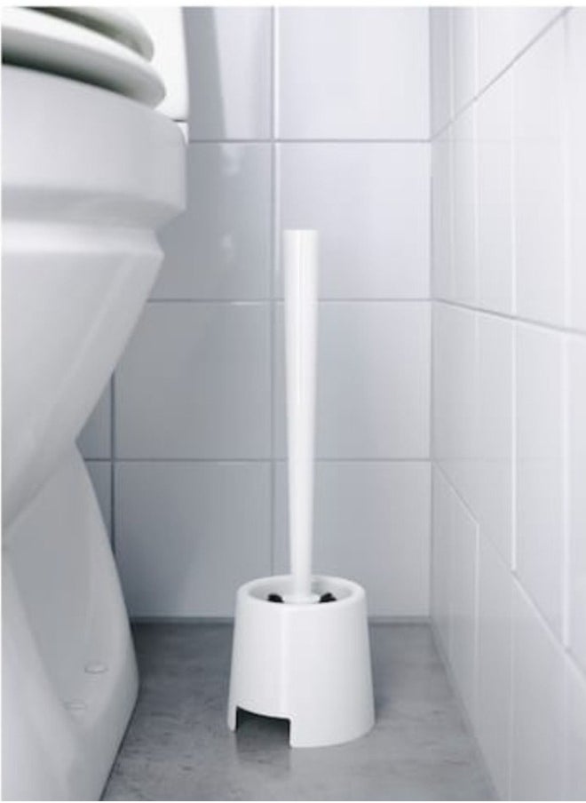 Ikea Toilet Brush with Holder Sleek White Design  - Image 3