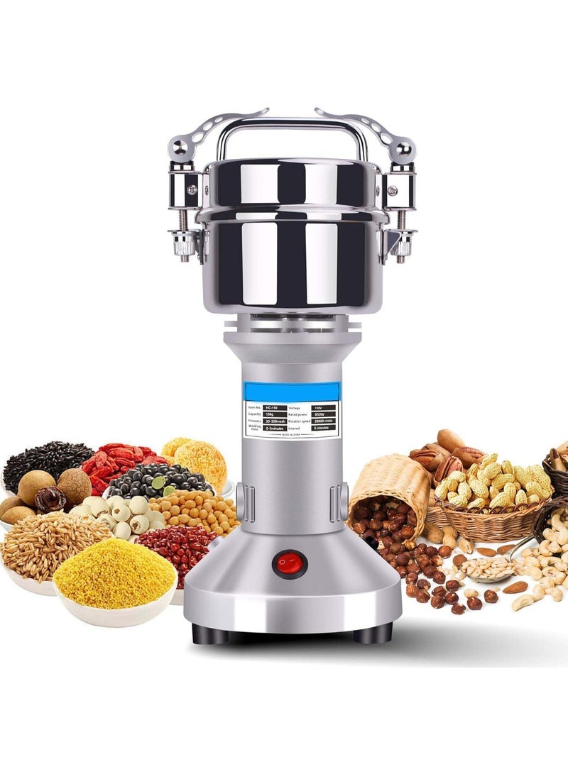 Commercial Grain Mill Grinder, 1000W Electric, 250g Capacity, High-Speed Superfine Flour & Spice Grinder, for Home and Business Use - Image 1
