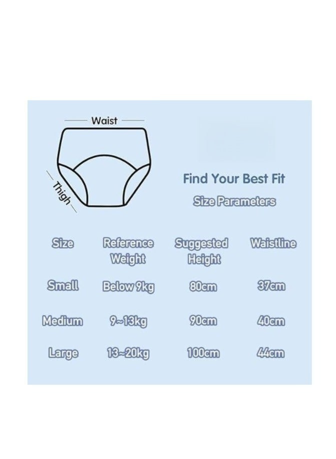 7 Packs Absorption Toddler Training Pants 100% Cotton Training Pants Reusable Potty Training Underwear For Boys Toddler Boy Underwear Training Underwear Potty Training Pants - Image 4