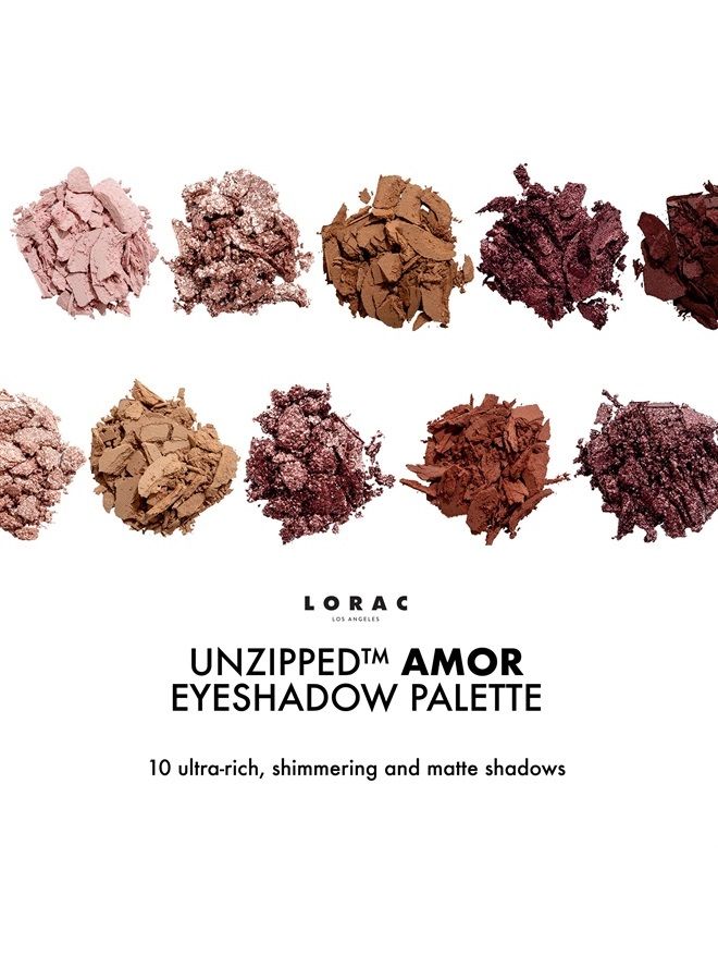 Lorac Unzipped Amor Palette Matte Shimmer Eye Shadow - Image 4