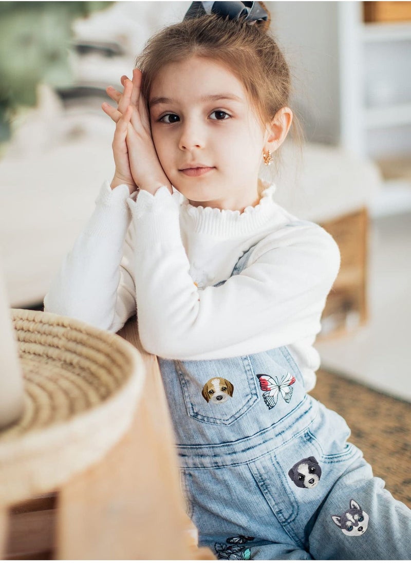 Embroidered Iron on Patches, 6 Pcs Pet Dog Cute Sew On Applique Patches for Clothing, Patch for Clothing Sew On Set, Iron on Patches for Jeans Clothing Hats Bags Arts Crafts - Image 2