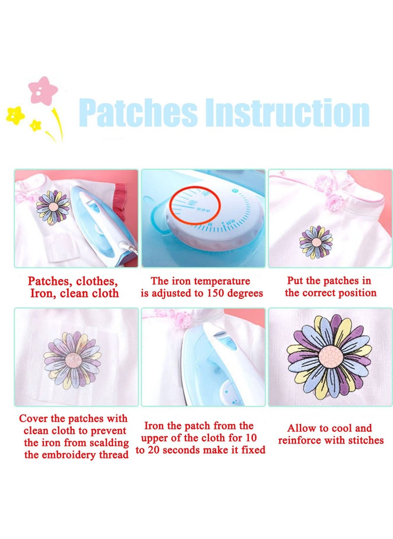 Embroidered Iron on Patches, 6 Pcs Pet Dog Cute Sew On Applique Patches for Clothing, Patch for Clothing Sew On Set, Iron on Patches for Jeans Clothing Hats Bags Arts Crafts - Image 5