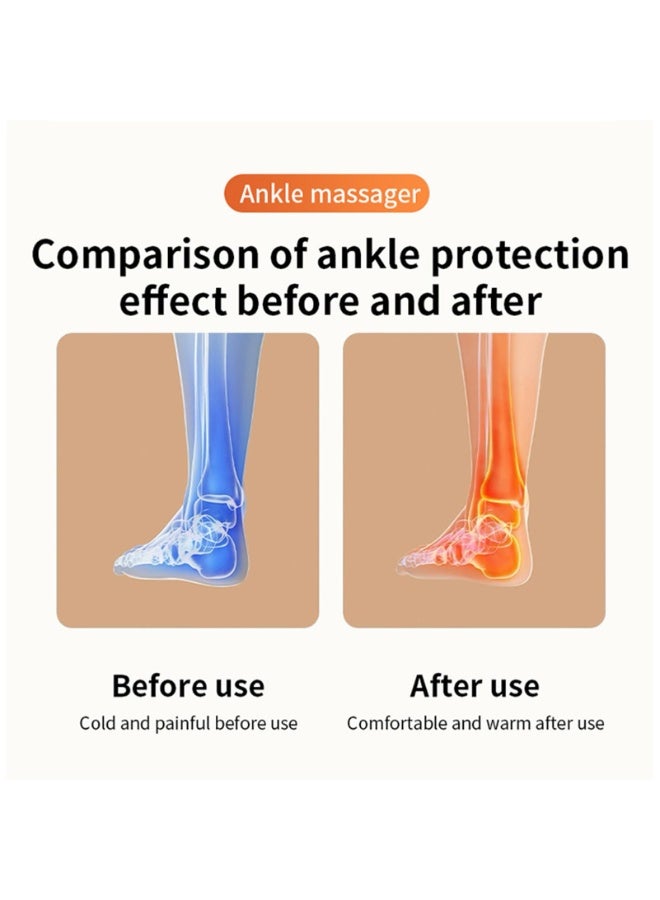 جهاز تدليك للكاحل بخمس درجات، مدلك كهربائي بثلاثة أوضاع اهتزاز، لاسلكي وقابل لإعادة الشحن، مناسب للاستخدام اليومي والعناية بالقدم، للمنزل والسفر، للرجال والنساء وكبار السن، هدية مثالية – لون أسود - Image 3