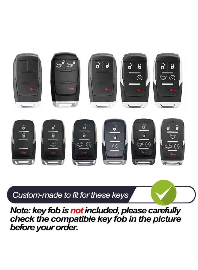MECHCOS Compatible with Dodge RAM 1500 2500 3500 4500 5500 Truck Pickup Silver TPU Key Fob Cover Case Remote Holder Skin Protector Keyless Entry Sleeve Accessories - Image 2