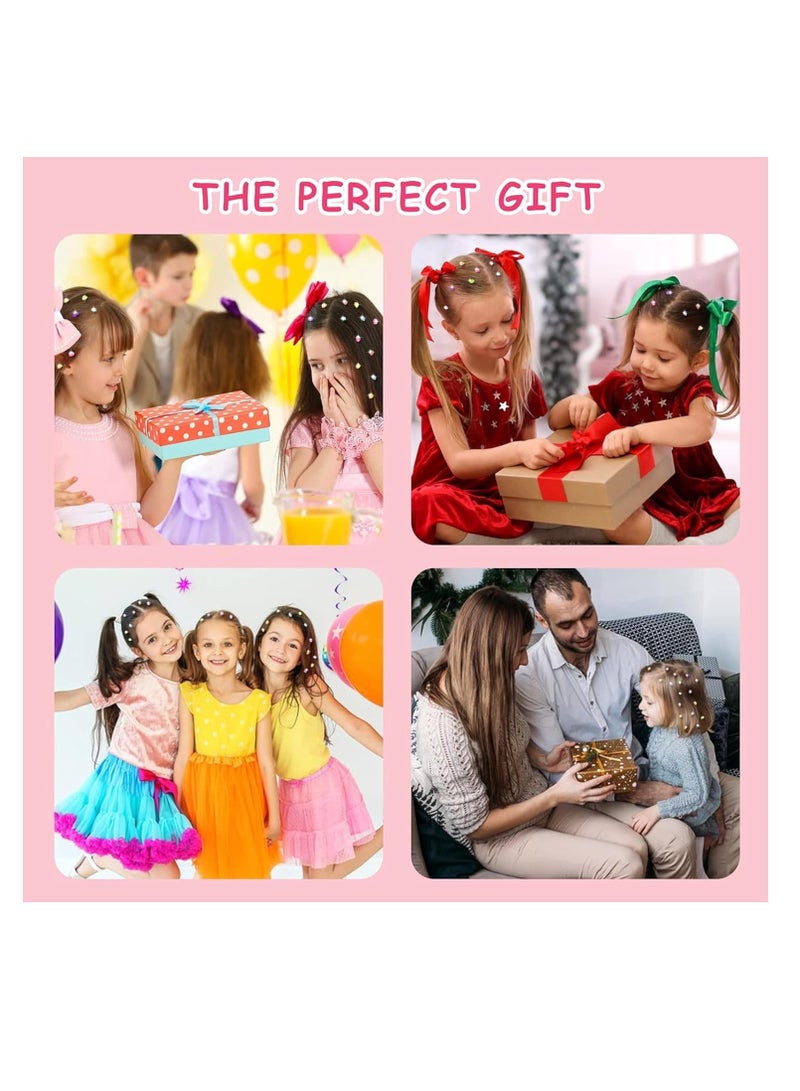 MAGIC VAULT طقم تزيين الشعر، طقم تزيين الماس، آلة شعر الماس لتزيين ملابس الأطفال، الإكسسوارات، فن الأظافر، القرطاسية، هدية للفتيات - Image 3