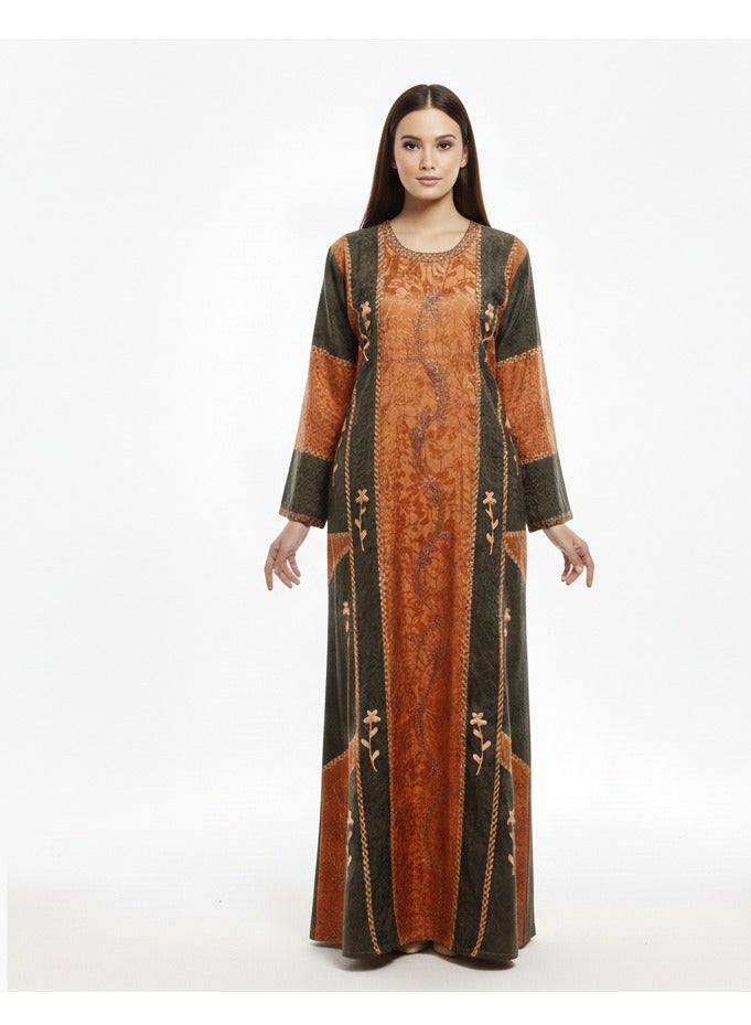 Women Syrian abaya for Ramadan embroidery - Image 4