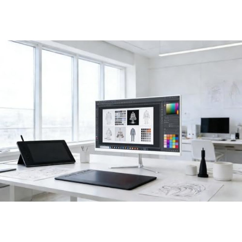24 Inch All in One Desktop PC, Core i5-3380M 8GB DDR3 256GB SSD, 1080P FHD IPS Screen, s, Windows 10 All-in-One, D 1920 * 1080 IPS Screen, Hidden Built-in Speakers - Ideal for Home and Office - Image 2