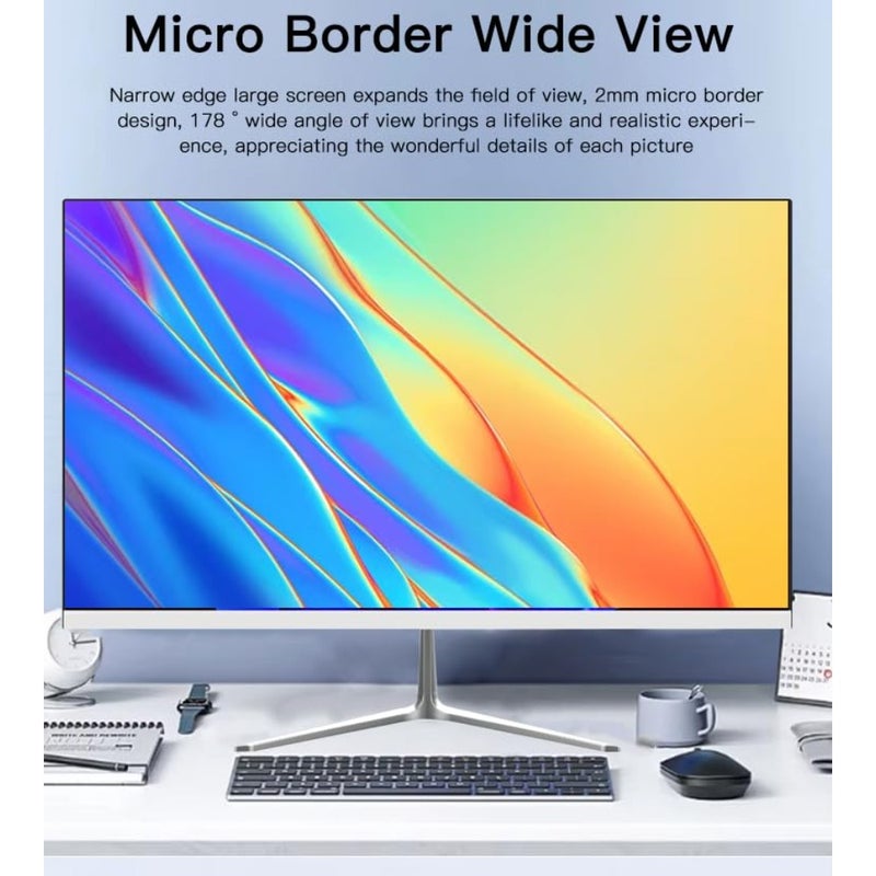 24 Inch All in One Desktop PC, Core i5-3380M 8GB DDR3 256GB SSD, 1080P FHD IPS Screen, s, Windows 10 All-in-One, D 1920 * 1080 IPS Screen, Hidden Built-in Speakers - Ideal for Home and Office - Image 3