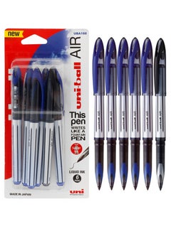 Uniball 6-Piece Air Broad Rollerball Pen Multicolour  - Image 1