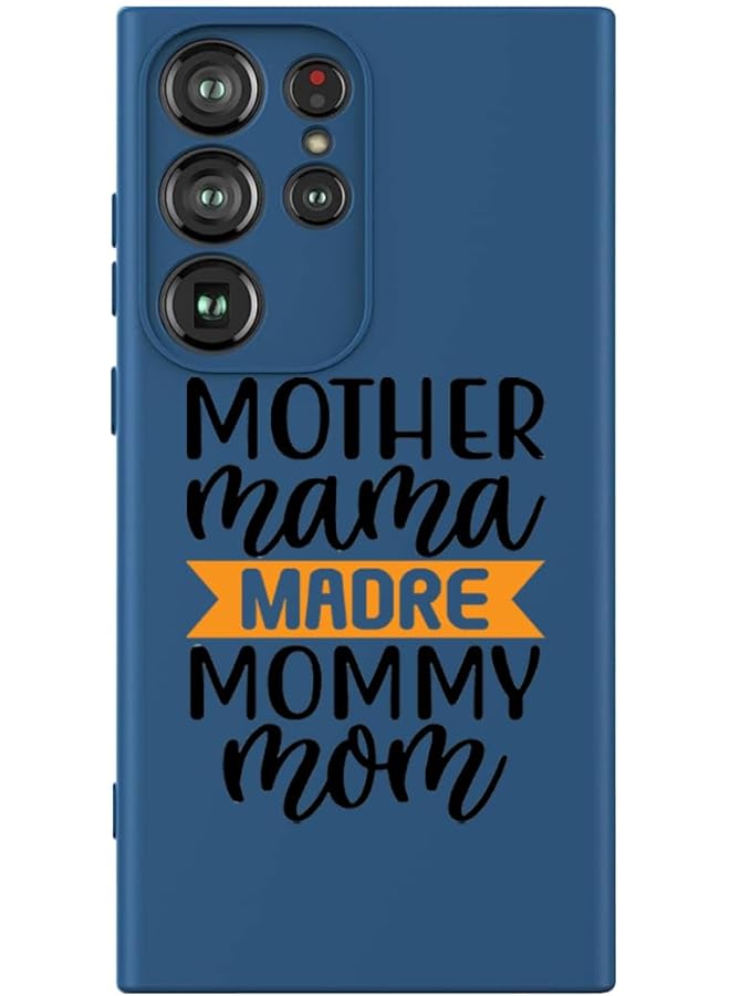 إيروريكس جراب واقٍ رفيع من السيليكون السائل مع حماية كاملة للجسم مضاد للخدش ومضاد للصدمات لهاتف Samsung Galaxy S24 Ultra، أزرق، أم، أم، أسود، متعدد الألوان Mcplssgs24Ubluea451 - Image 1