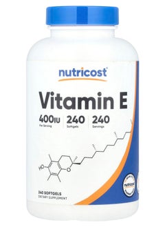 Nutricost Vitamin E 180 mg (400 IU) 240 Softgels 