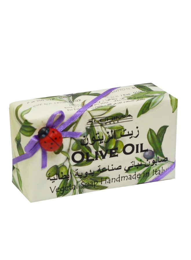 Alchimia Vegetal Soap Olive Oil 200G | Nourishing Italian Bar Soap with Olive Oil| Moisturizing and skin-softening properties | Maintain your skin’s natural hydration | Suitable for all skin types - Image 1