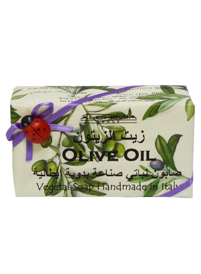 Alchimia Vegetal Soap Olive Oil 200G | Nourishing Italian Bar Soap with Olive Oil| Moisturizing and skin-softening properties | Maintain your skin’s natural hydration | Suitable for all skin types - Image 2