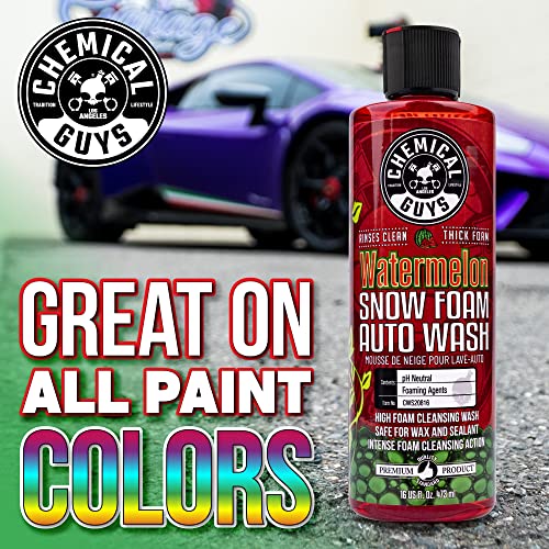 Chemical Guys CWS208 Watermelon Snow Foam Car Wash Soap (Works with Foam Cannons / Guns or Bucket Washes) Safe for Trucks, Motorcycles, RVs & More, 128 fl oz (1 Gallon), Watermelon Scent - Image 5