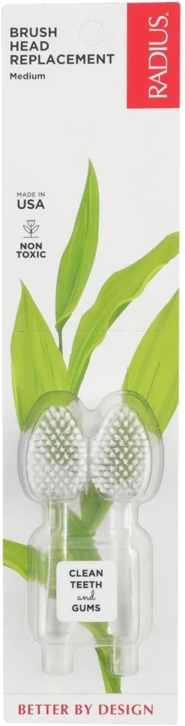 Radius Intelligent Source Toothbrush Medium 2 Replacement Heads