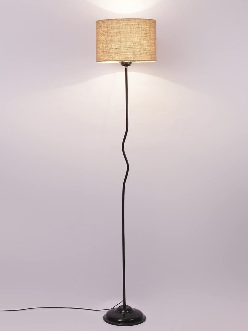 AMDHOME Beige Jute Shade with Iron Floor lamp40 - Image 4