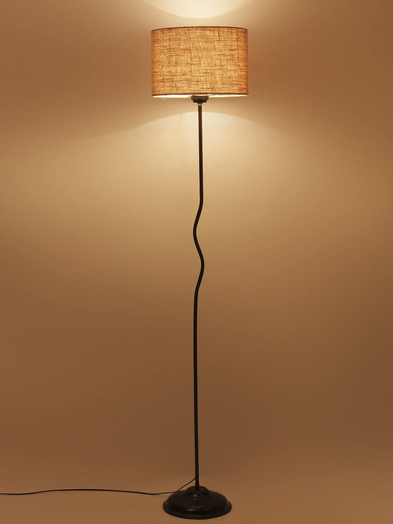 AMDHOME Beige Jute Shade with Iron Floor lamp40 - Image 3