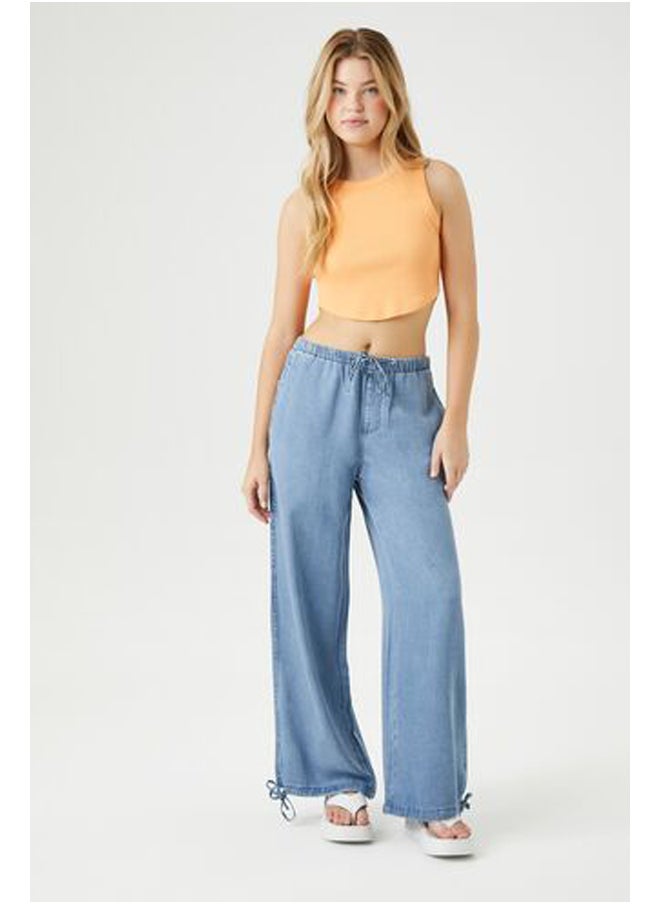 FOREVER 21 Chambray Drawstring Pants  - Image 1