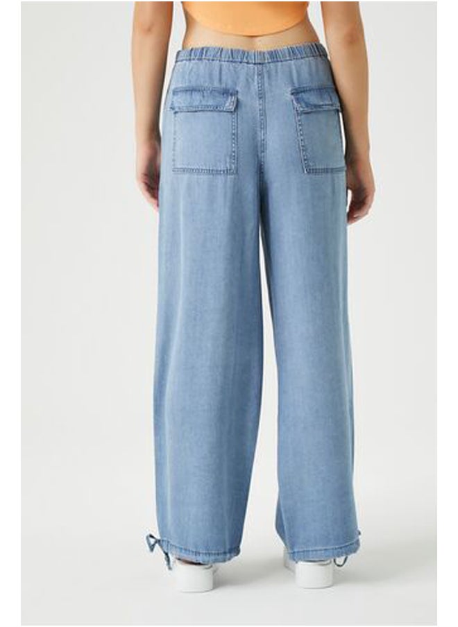 FOREVER 21 Chambray Drawstring Pants  - Image 4