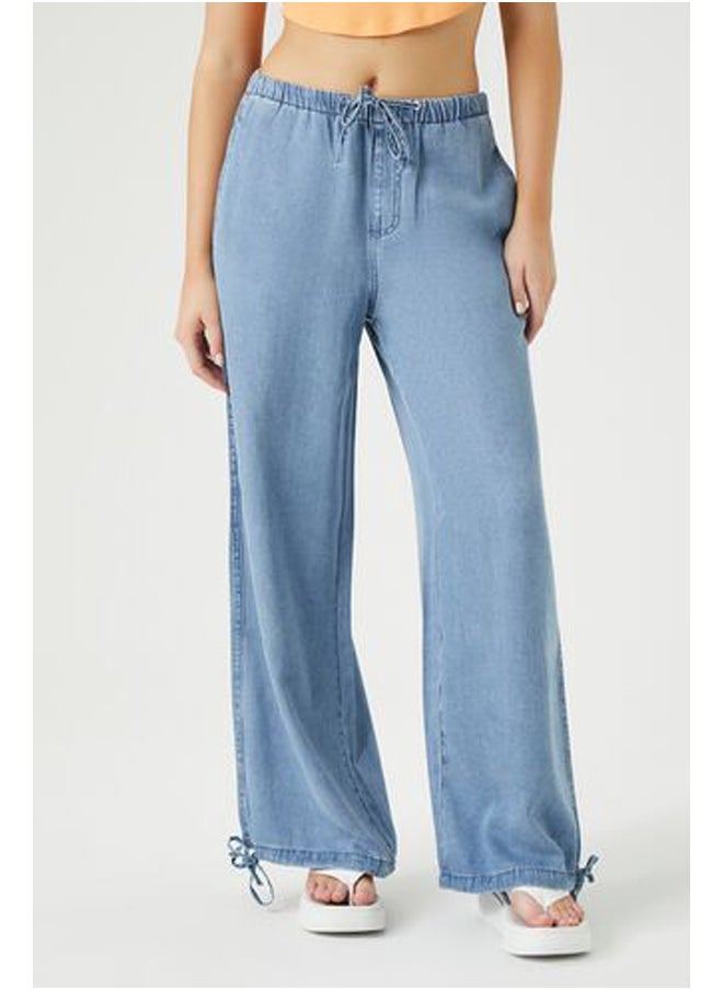 FOREVER 21 Chambray Drawstring Pants  - Image 2