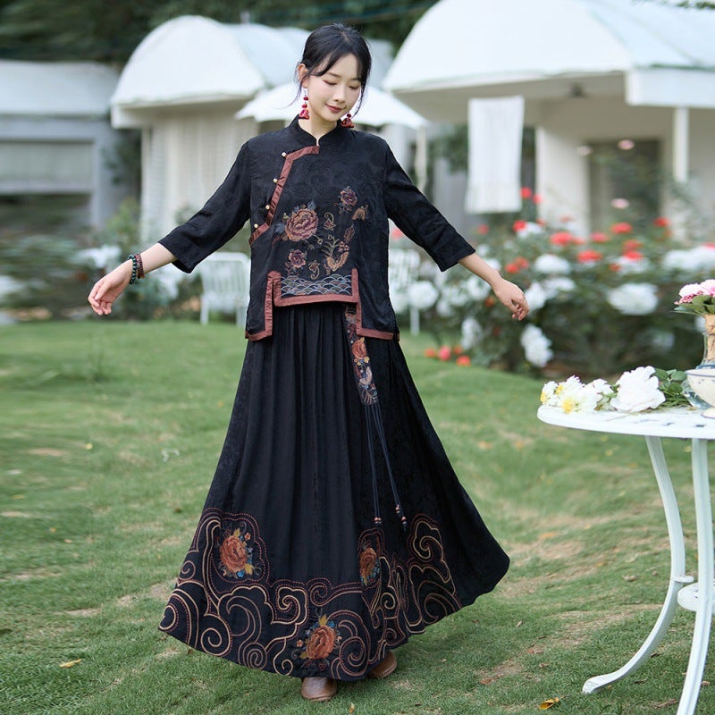 2024 New Chinese Style Improved New Chinese Style Embroidered Top - Image 4